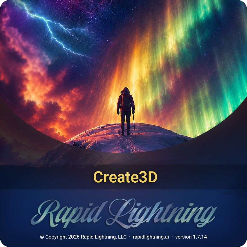 RL Create3D splash screen